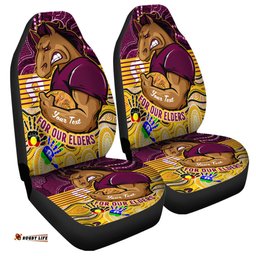 Brisbane Broncos Naidoc Week Custom Brisbane Broncos For Our Elders Aboriginal Inspired Car Seat Covers