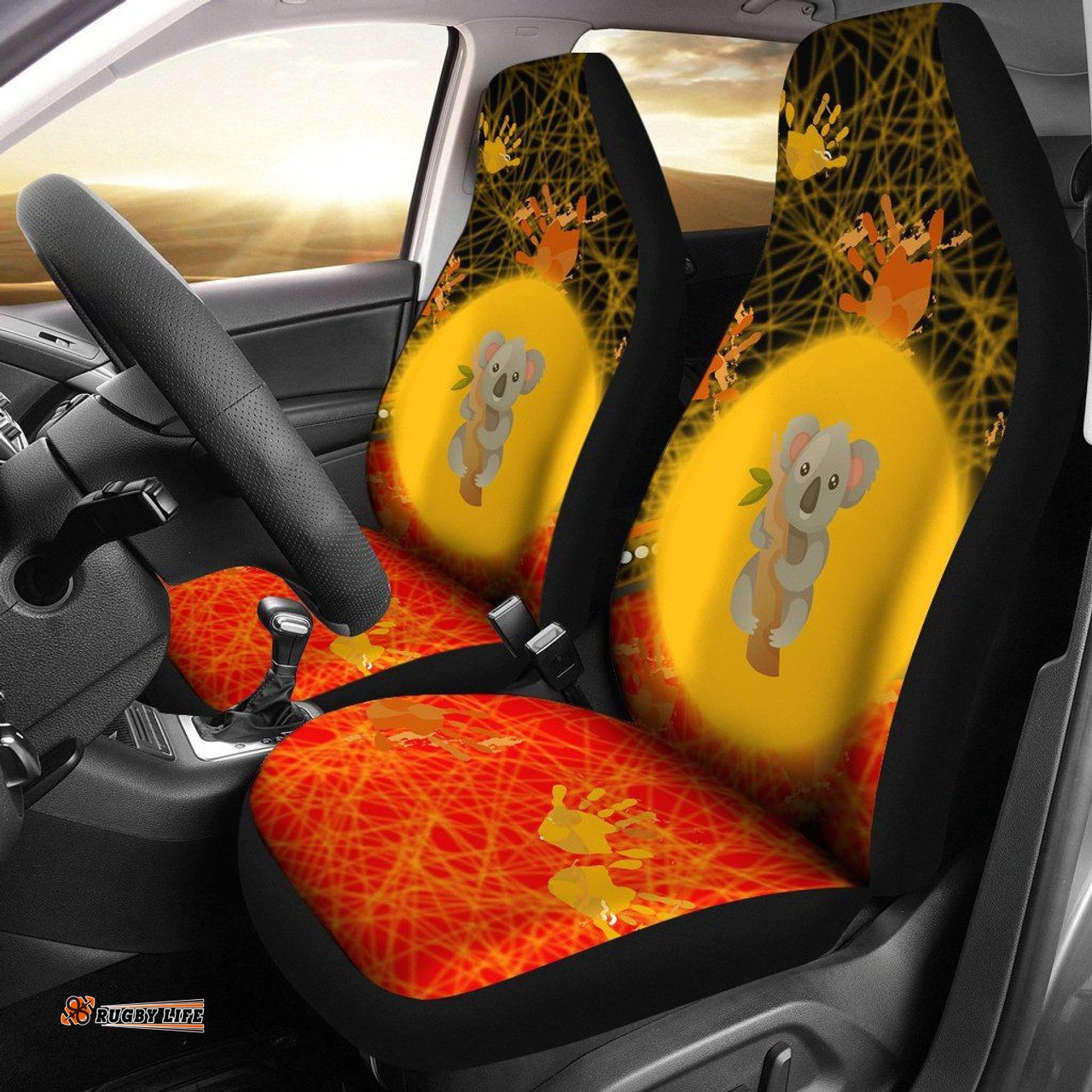 Australia The Pride Of Aboriginal Inspired People Car Seat Covers