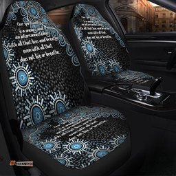 Australia Aboriginal The More You Know The Less You Need Blue Car Seat Covers