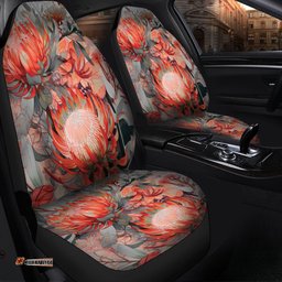 Australia Waratah Red Orange Waratah Flowers Art Car Seat Covers