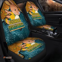 Australia Wallabies Custom Team With Dot And Star Patterns For Tough Fan Car Seat Covers