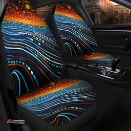 Australia Dreaming Aboriginal Aboriginal Culture Indigenous Dreaming Dot Painting Art Inspired Car Seat Covers