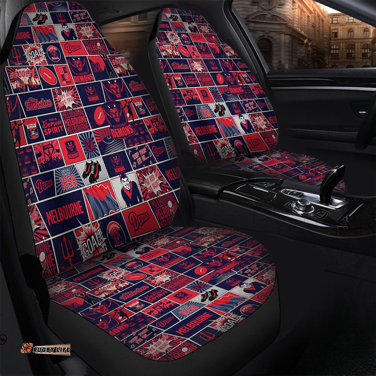 Melbourne Legacy Of The Pride Comic Style Car Seat Covers