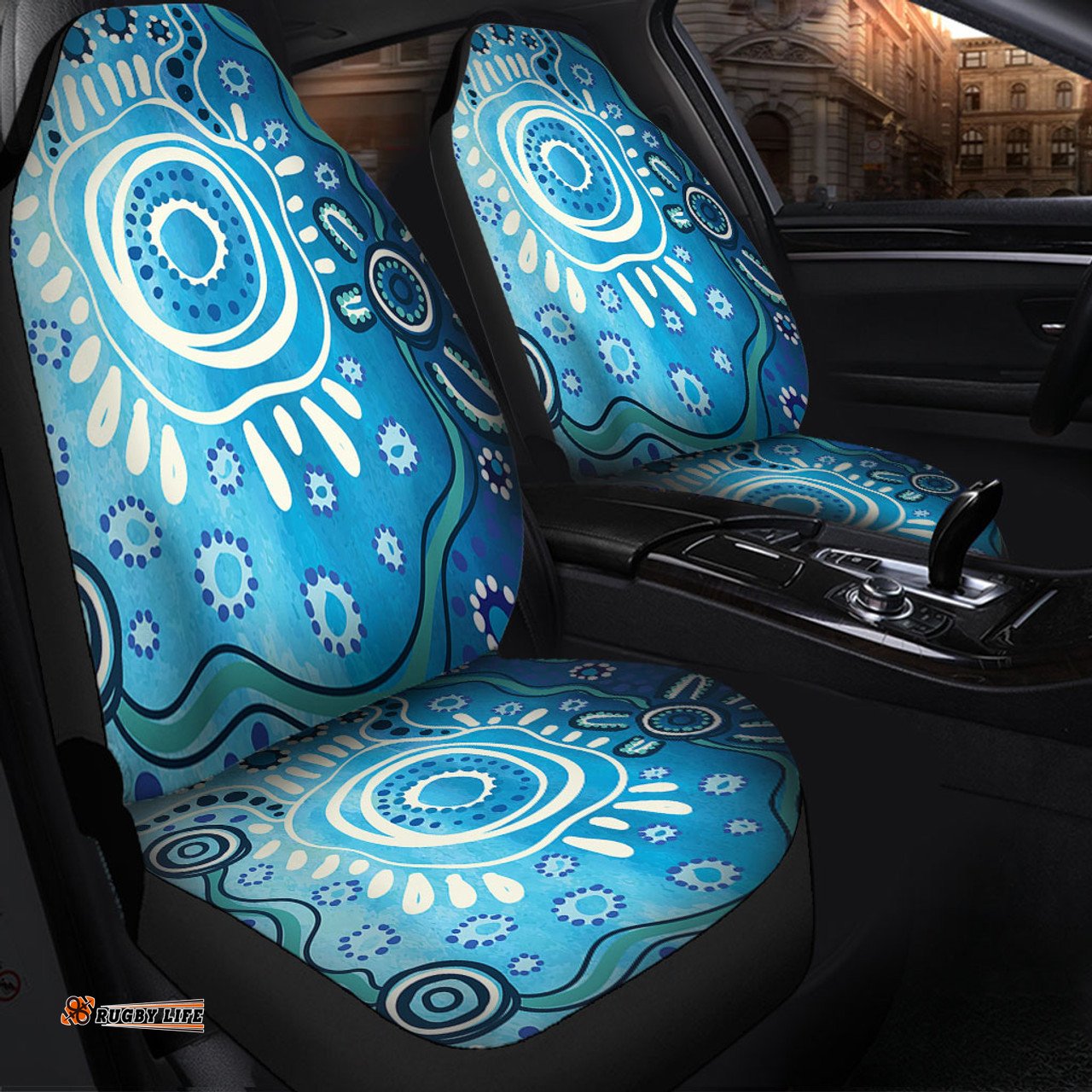 Australia Traditional Aboriginal Dot Art Car Seat Covers