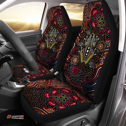 Australia Dreaming Frog Dot Art Painting Car Seat Covers