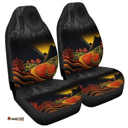 Australia Aboriginal Rainbow Serpent Dreamtime Land Art Inspired Car Seat Covers