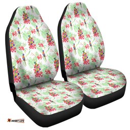 Australia Rainbow Lorikeets Rainbow Lorikeets Colorful Tropical Exotic Flowers Car Seat Covers