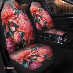 Australia Waratah Waratah Oil Painting Abstract Ver4 Car Seat Covers