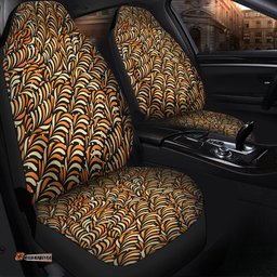 Australia Aboriginal Seamless Bush Leaves Car Seat Covers