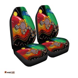Australia Aboriginal The Rainbow Serpent Dreamtime Give Shape To The Earth Car Seat Covers