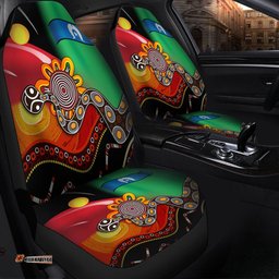 Australia Aboriginal The Rainbow Serpent Dreamtime Give Shape To The Earth Car Seat Covers