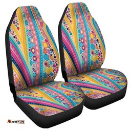 Australia Aboriginal Aboriginal Colourful Dots Inspired Car Seat Covers