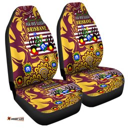 Brisbane Broncos Naidoc Week Custom For Our Elders Brisbane Broncos Aboriginal Inspired Car Seat Covers