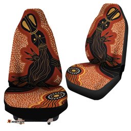 Australia Aboriginal Inspired Indigenous Platypus Ver 16 Car Seat Covers