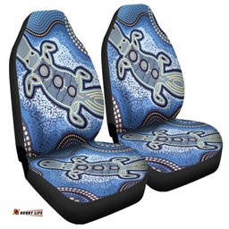 Australia Aboriginal Platypus Aboriginal Dot Painting Car Seat Covers