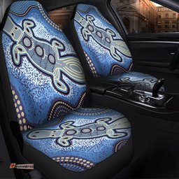 Australia Aboriginal Platypus Aboriginal Dot Painting Car Seat Covers