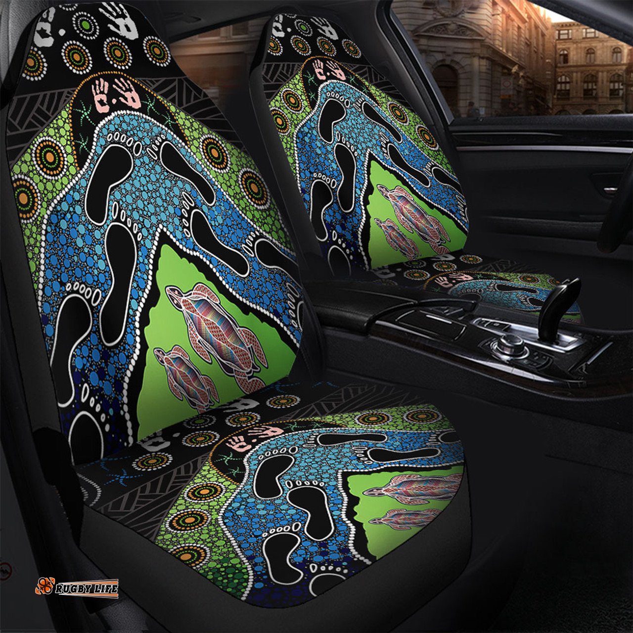 Australia Turtles Journey Through Dreamtime Car Seat Covers