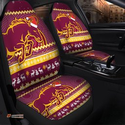 Brisbane Broncos Australia Ugly Xmas With Aboriginal Patterns For Die Hard Fans Car Seat Covers