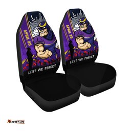 Melbourne Storm Anzac Day Lest We Forget Strong Fighting Spirit Car Seat Covers