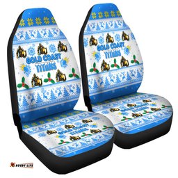Gold Coast Titans Christmas Gold Coast Titans Special Ugly Christmas Car Seat Covers