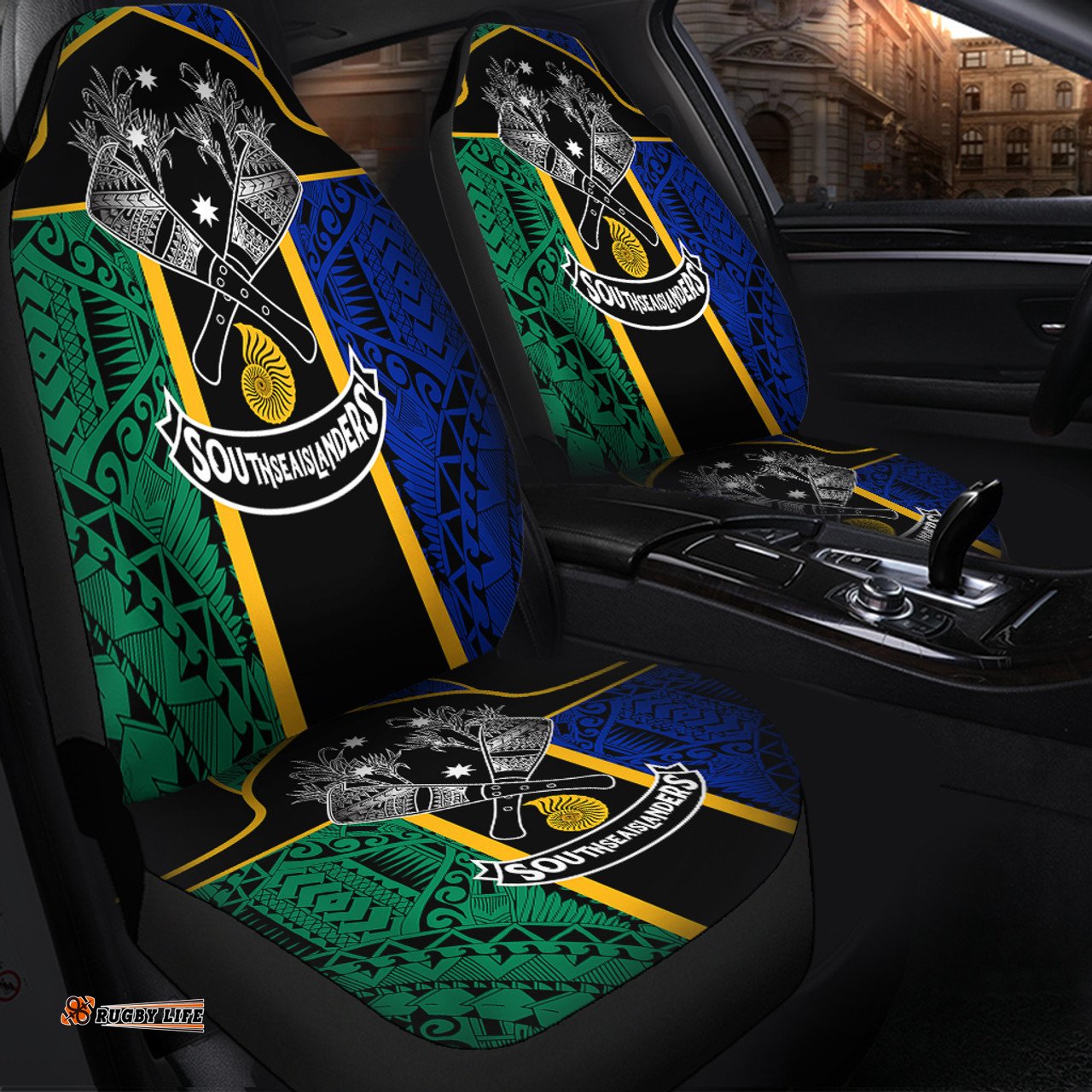 Australia South Sea Islanders Custom Australian South Sea Islanders Car Seat Covers