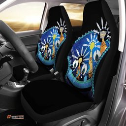 [Custom] Australia Torres Strait Dhari Mask In Plam Tree Car Seat Covers