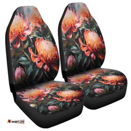 Australia Waratah Waratah Oil Painting Abstract Ver2 Car Seat Covers