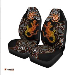 Australia Aboriginal Inspired Lizard Sunshine Car Seat Covers