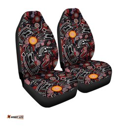 Australia Aussie Indigenous Hunting dot art painting Car Seat Covers