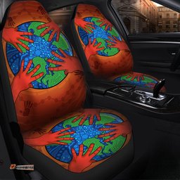 Australia Indigenous Let's Save the planet together Car Seat Covers