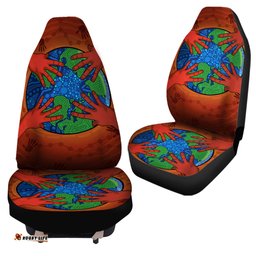 Australia Indigenous Let's Save the planet together Car Seat Covers