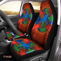 Australia Indigenous Let's Save the planet together Car Seat Covers