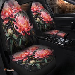Australia Waratah Waratah Oil Painting Abstract Ver3 Car Seat Covers