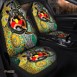 Australia Rainbow Serpent Aboriginal Dreamtime Rainbow Serpent Creates Australia Car Seat Covers