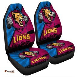 Brisbane Lions Breaking Through Fan Design Car Seat Covers