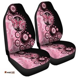 Australia Indigenous Butterfly Aboriginal Dot Arts Car Seat Covers