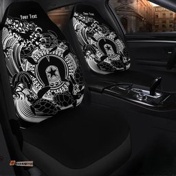 Australia Torres Strait Islands Inspired Torres Strait Islands in Wave (Black) Car Seat Covers