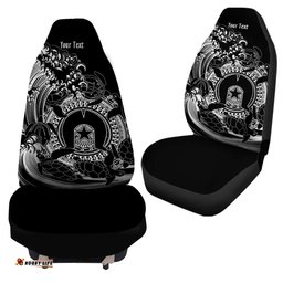 Australia Torres Strait Islands Inspired Torres Strait Islands in Wave (Black) Car Seat Covers