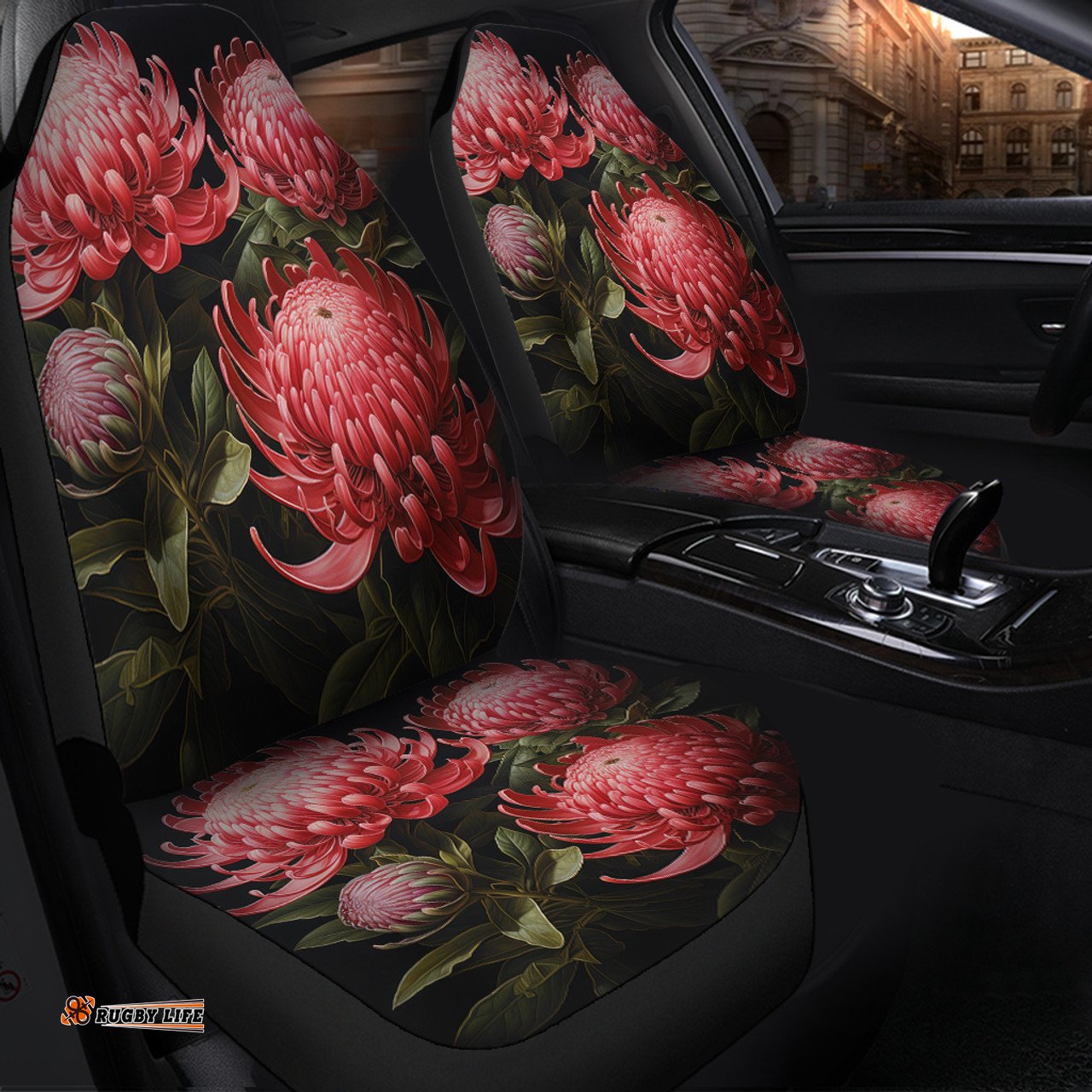 Australia Waratah Red Waratah Flowers Fine Art Ver1 Car Seat Covers