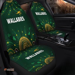 Australia Aboriginal Custom Snake Circle And Symbols With Aboriginal Style Car Seat Covers