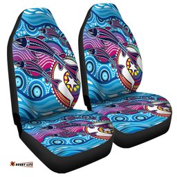 Australia Aboriginal Art Painting Fishaholic Car Seat Covers