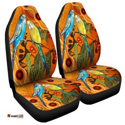 Australia Aboriginal Dot Painting Bush Budgies And Gumtree Car Seat Covers