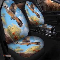 Australia Kookaburra Flying Kookaburra with Blue Sky Car Seat Covers