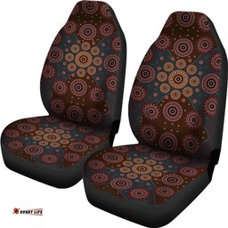 Australia Aboriginal Inspired Dot Painting Seat Covers Car Seat Covers