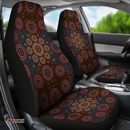 Australia Aboriginal Inspired Dot Painting Seat Covers Car Seat Covers