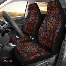 Australia Aboriginal Inspired Dot Painting Seat Covers Car Seat Covers