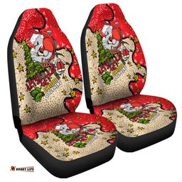 Redcliffe Dolphins Christmas Custom Let's Get Lit Chrisse Pressie Car Seat Covers