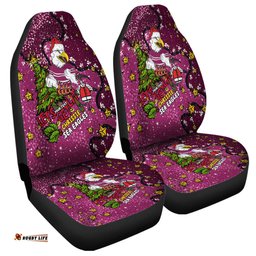 Manly Warringah Sea Eagles Christmas Custom Let's Get Lit Chrisse Pressie Car Seat Covers