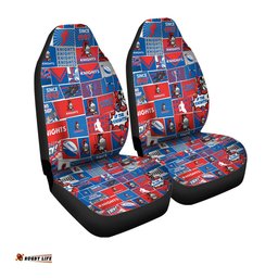 Newcastle Knights Team Of Us Die Hard Fan Supporters Comic Style Car Seat Covers