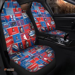 Newcastle Knights Team Of Us Die Hard Fan Supporters Comic Style Car Seat Covers